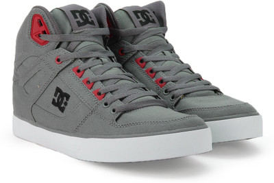 

DC HIGH WC M Sneakers For Men(Grey, Grey/black/red
