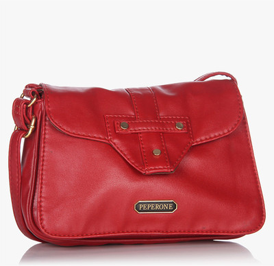 

Peperone Women Casual Red PU Sling Bag
