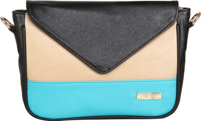 

Horra Women Casual Black PU Sling Bag
