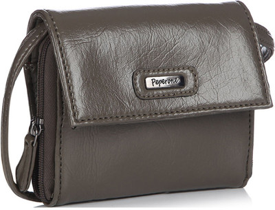 

Peperone Women Casual Grey PU Sling Bag