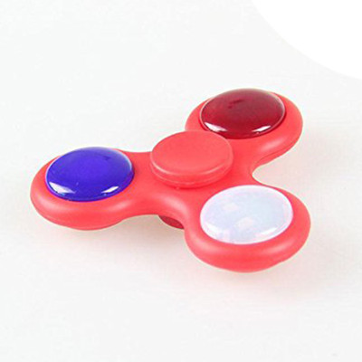 

Smiles Creation Fidget Spinner With Light, On/Off Switch Push Activated Control Hand Spinner Ultra Speed 360 Tri-Spinner(Multicolor)