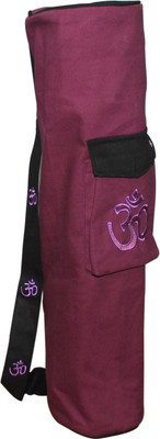 Ryan Smart Premium Style Cotton Yoga mat bag(Maroon, Kit Bag), Maroon;plum