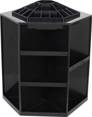

CheckSums 12042 360-Degree Rotating Cosmetic Box For Beauty Products-Black Storage Box(Black)