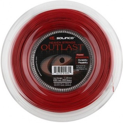 

Solinco Outlast 16L String Reel (200 m) - Red 1.25 Tennis String - 200 m(Red)