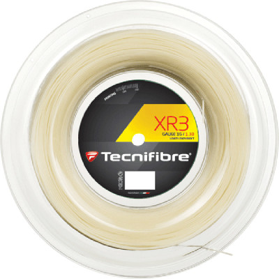 Tecnifibre XR3 16 String Reel (200 m) 1.3 Tennis String - 200 m(Beige)