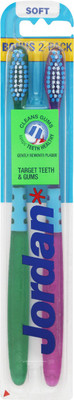 

Jordan Target Teeth & Gums Soft Toothbrush(Pack of 2)