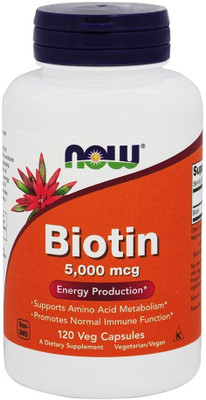 

Now Foods NOW BIOTIN 5000 MCG 120 CAPSULES(120 No)