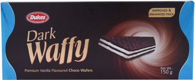 

Dukes Dark Waffy - Premium Vanilla Flavoured Choco Wafers(150 g)
