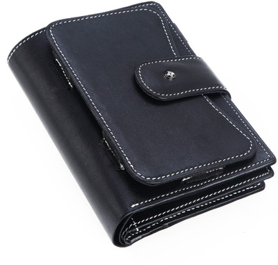 

JL Collections Men Casual Black Genuine Leather Wallet(8 Card Slots)