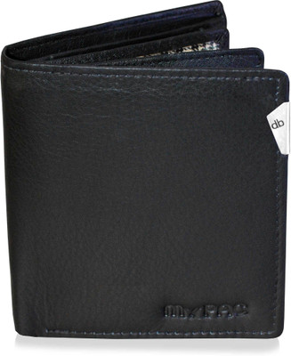 

my pac db Men Black Genuine Leather Wallet(8 Card Slots)