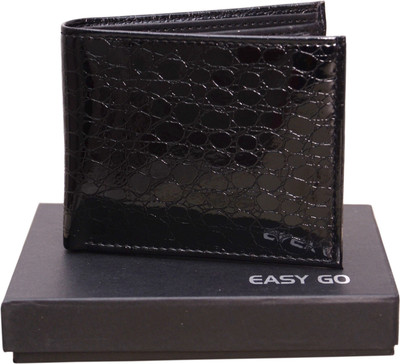 

EASY GO Boys Black Genuine Leather Wallet(4 Card Slots)