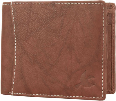 

Hornbull Men Brown Genuine Leather Wallet(8 Card Slots), Hornbull brown