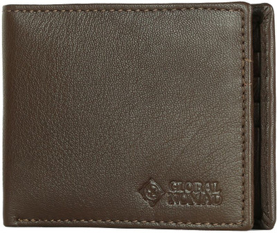 

Global Nomad Men Brown Genuine Leather Wallet(8 Card Slots)