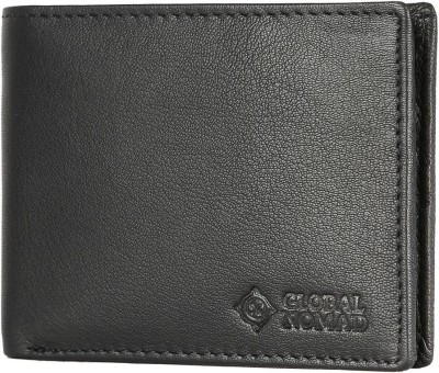 

Global Nomad Men Black Genuine Leather Wallet(8 Card Slots)