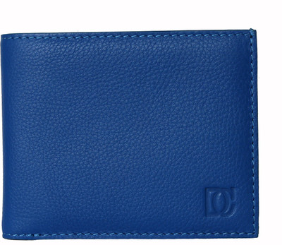 

DiCuoio Men Blue Genuine Leather Wallet(7 Card Slots), Blue-004