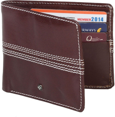 

JL Collections Men Brown Genuine Leather Wallet(6 Card Slots)