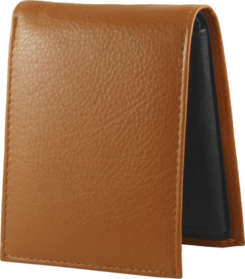 

Accezory Men Tan Genuine Leather Wallet(6 Card Slots), Tan;black
