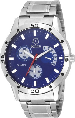 fonce Blue dial steel watch Watch  - For Men   Watches  (Fonce)