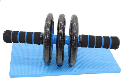 

Credence Triple Wheel Ab Roller with Knee Mat Ab Exerciser(Multicolor)