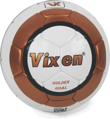 

Vixen GoldenGoal Football - Size: (Pack of 1, Multicolor, Golden;white