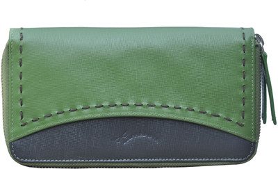 Tamanna Casual Green, Grey Clutch