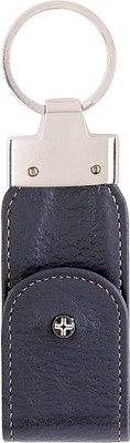 JL Collections Blue Leather Usb Keypouch Key Chain