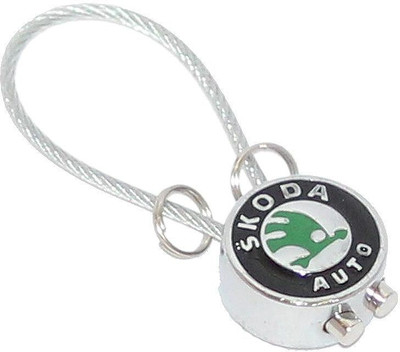 

Aura Imported Unique Double Sided Skoda Auto Key Chain