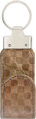 JL Collections Tan Leather Usb Keypouch Key Chain