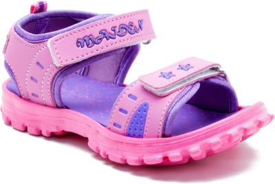 

OMAIDEN The First Step Girls Velcro Sports Sandals(Pink