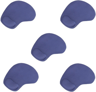 

ReTrack 5PC Full Wrist Support Soft Comfort Mat Mousepad(Blue)