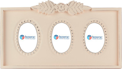 

TEZERAC Wood Photo Frame(White, 3 Photos)