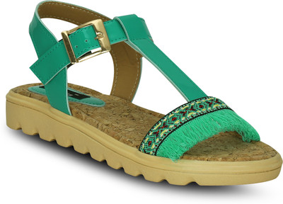 Kielz Women Green Flats