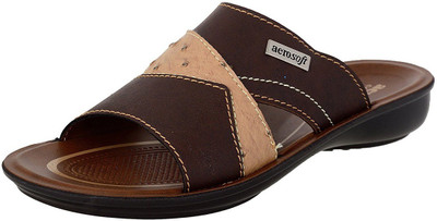 

Aerosoft Men Tan Sandals