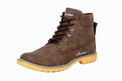 

SHADOWS Trekking & Hiking Shoes Boots For Men(Brown, Coffee brown