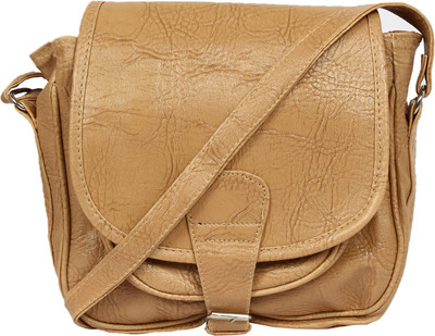 

Fourdatr Women Casual Tan PU Sling Bag