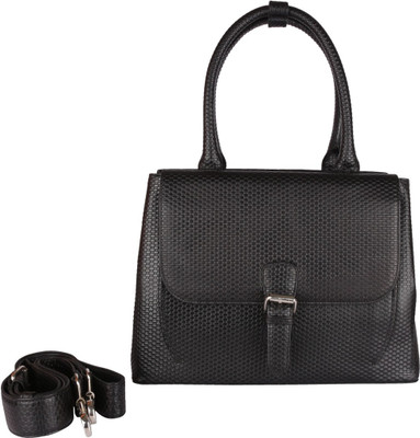 

JL Collections Women Formal Black Genuine Leather Shoulder Bag