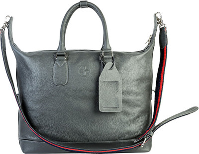 

JL Collections Women Casual Grey Genuine Leather Tote