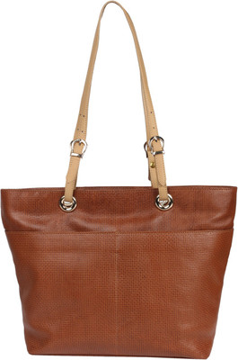

JL Collections Women Casual Brown Genuine Leather Shoulder Bag