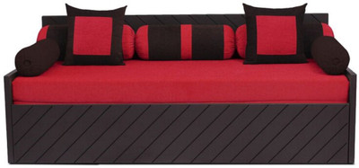 

Auspicious Home Kaiden (2 Pillows, 5 Bolsters) Double Fabric Sofa Bed(Finish Color - Red Mechanism Type - Pull Out)