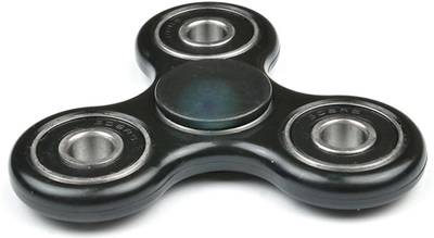 DFS HAND FIDGET SPINNER STRESS RELIEF TOY (Extra Smooth) - Guaranteed Spin Time of 2 min plus  (Black, Green)