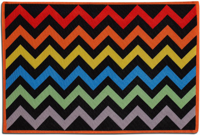 SEJ BY NISHA GUPTA Rectangular Pack of 1 Table Placemat(Multicolor, Cotton)