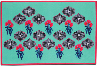 SEJ BY NISHA GUPTA Rectangular Pack of 1 Table Placemat(Multicolor, Cotton)