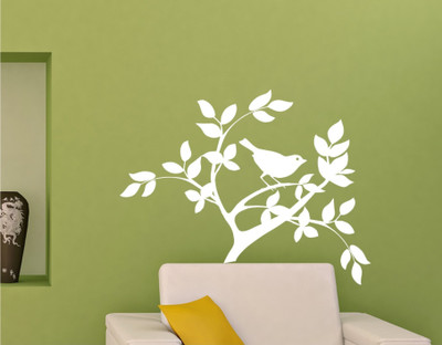 

Wall Guru  Home Décor wall Sticker(Pack of 1, White