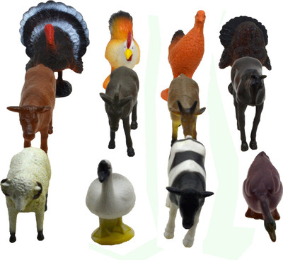 

Hang Shuntoys Hang Shuntoys Farm Animals Plastic Toys for Kids (12 Pcs. Pack)(Multicolor)