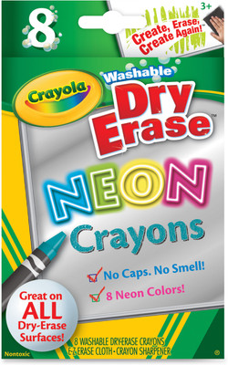 

Crayola Dry Erase Neon Crayons