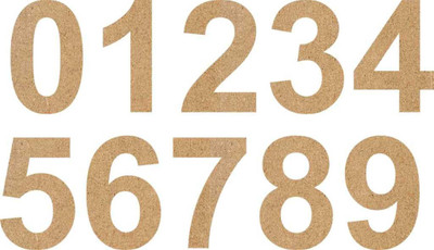 

Cryo Craft Plain Wooden Numbers