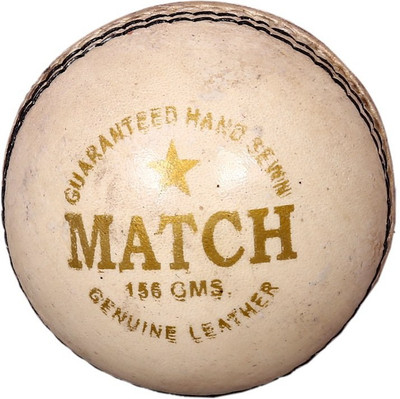 

Parbat Match Cricket Leather Ball(Pack of 1, White)