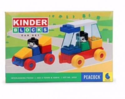 

Peacock Kinder Block - Car Set(Multicolor)