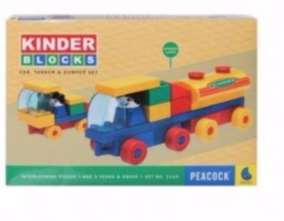 

Peacock Kinder Block Tanker & Dumper(Multicolor)