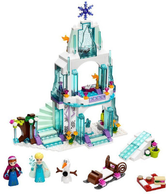

Emob 299 PCS Happy Princess Sparkling Ice Castle Doll House Block Set(Multicolor)